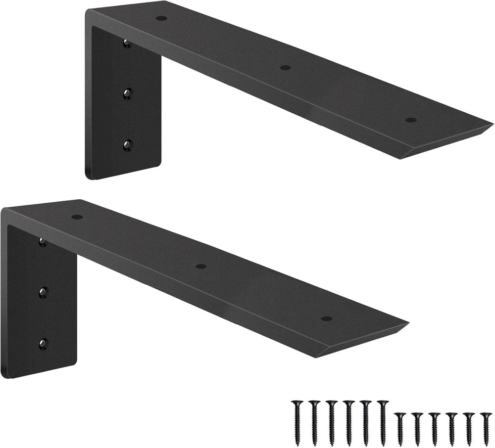 Countertop Support Brackets, Heavy Duty L Shelf Bracket 16'' x 6'...