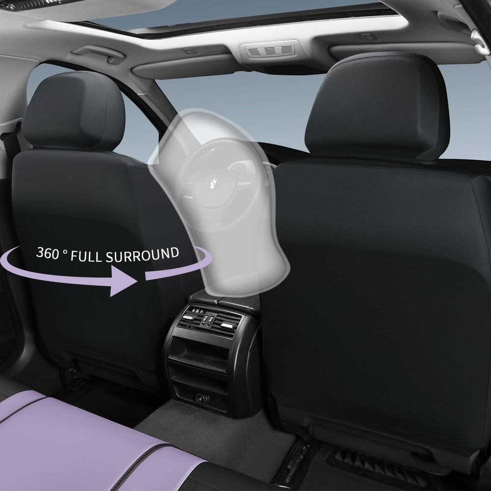 Car Seat Covers Full Set, Leather Car Seat Cushion, Ultra-Thin Breathable Mat...