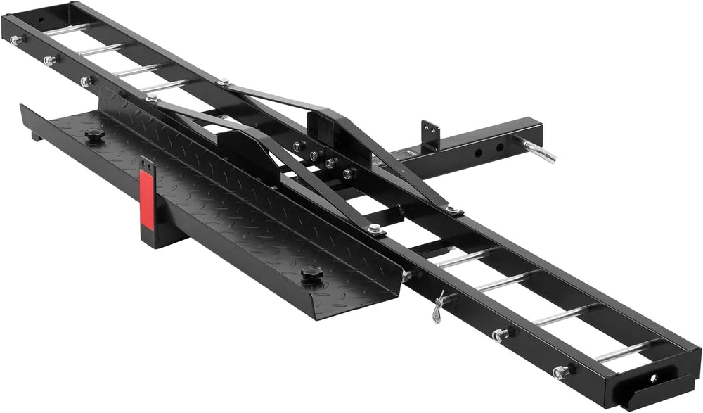 VEVOR Motorcycle Carrier, 600 LBS Steel Motorcycle Carrier Hitch Mount with 4...