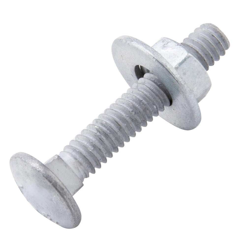 5/16" x 1-1/4" Carriage Bolts (100 PCS), Hot Dip Galvanized, Heavy ...