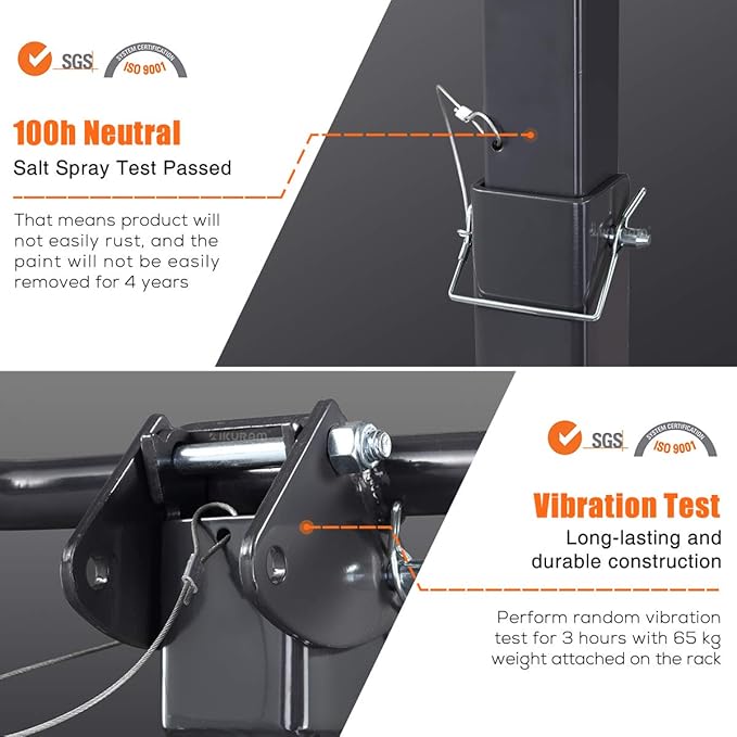 3 Bike Rack Bicycle Carrier Racks Hitch Mount Double Foldable Rack
