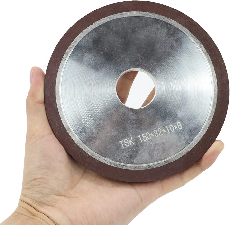 6 Inch 150 Grit Flat Resin Bonded Diamond Grinding Wheel for Carbide Metal,Co...