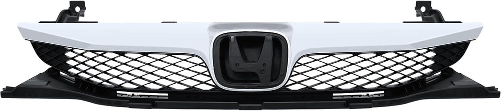 BXZ Front Bumper Grille Grill Upper Lower With Chrome Trim For Honda Civic Se...