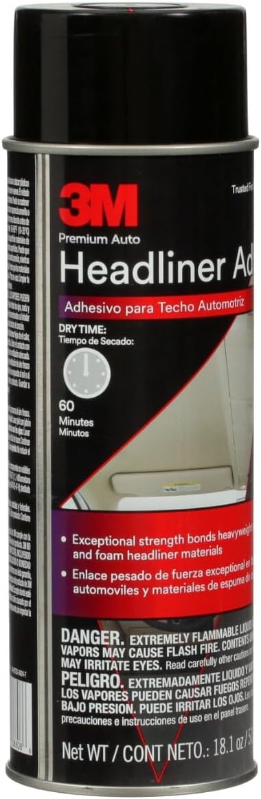 3M Headliner & Fabric Adhesive Spray (18.1 oz Aerosol, 4-Pack) โ High Str...