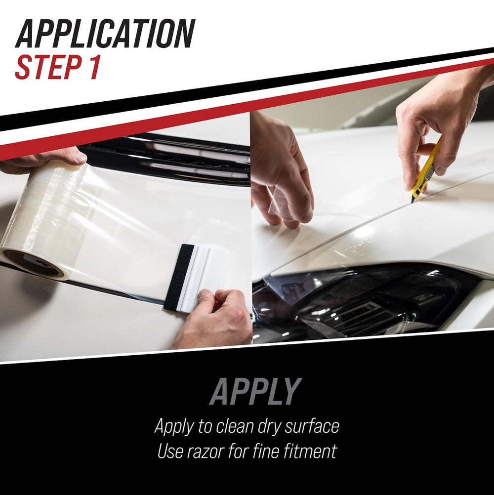 TRACK ARMOURยฎ 6" x 100' - Temporary Paint Protection Film for Car, T...