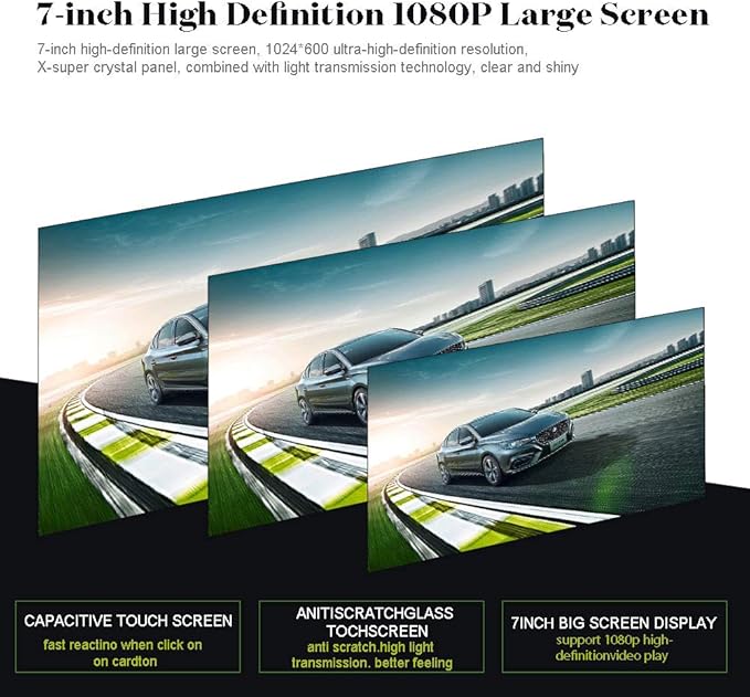 Hikity Single Din Touchscreen Car Stereo 7 Inch Touch Screen Car Radio
