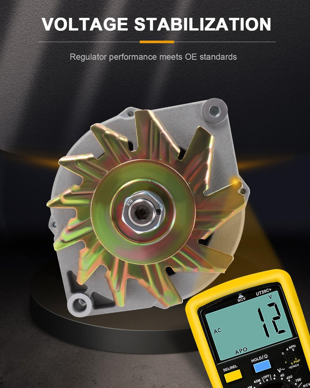 ROADFAR One Wire Self-exciting Alternator Replacement for Chevy