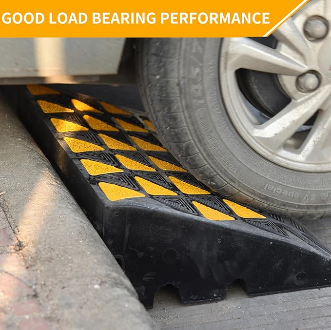 BESEA Rubber Curb Ramp 6" inch High 23.6" Length,