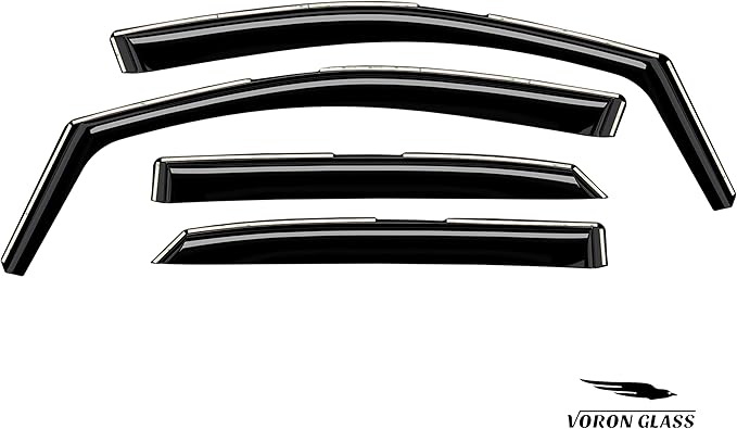 Voron Glass in-Channel Extra Durable Rain Guards (4 Pieces)