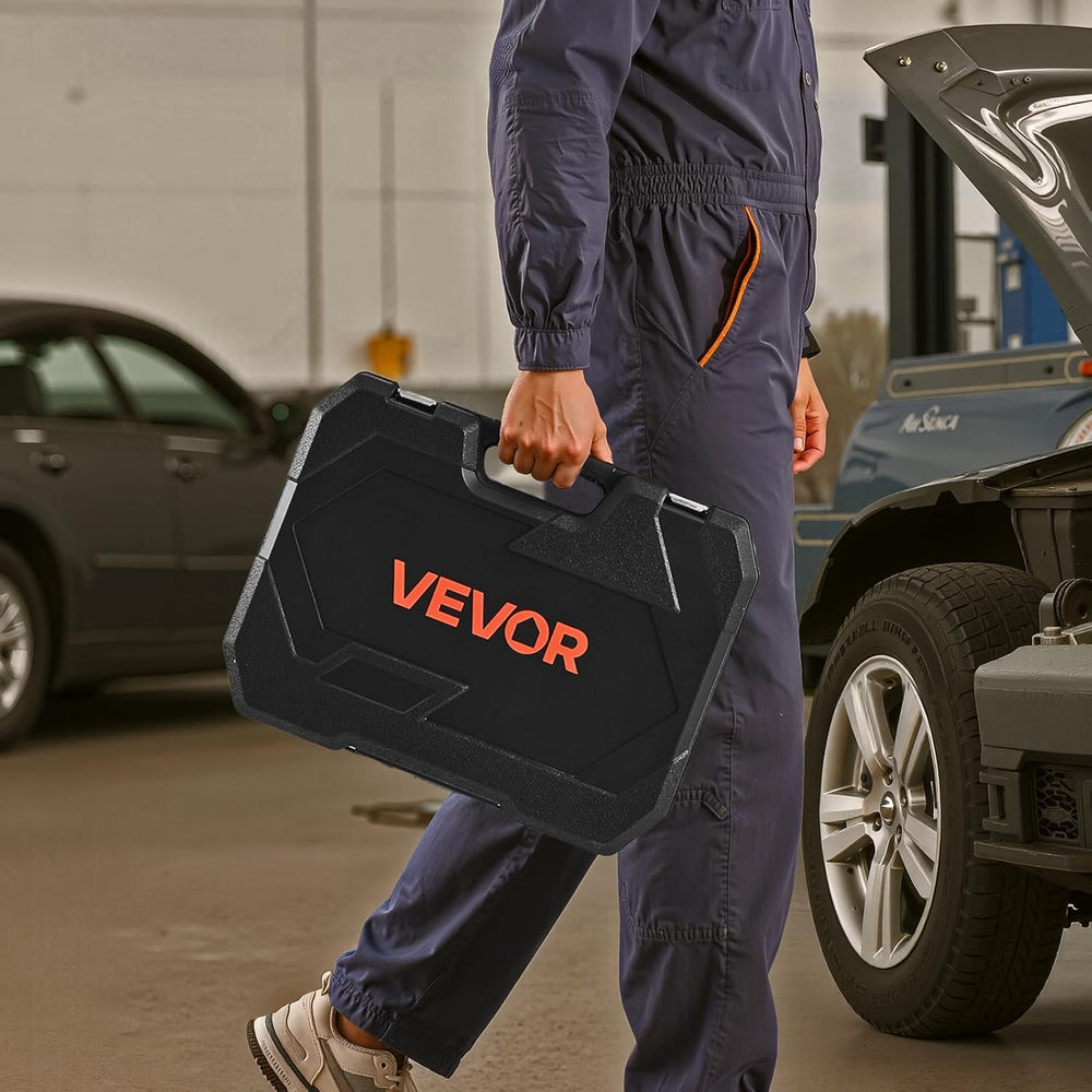 VEVOR Socket Set, 86 Pieces, 3/8 & 1/4 & 1/2 inch Drive Socket and Ra...