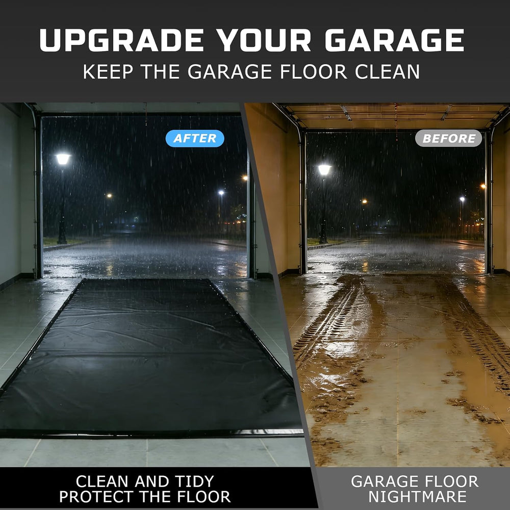 Containment Mat 7'9" x 18' Heavy-Duty PVC Garage Floor Mat 650GSM