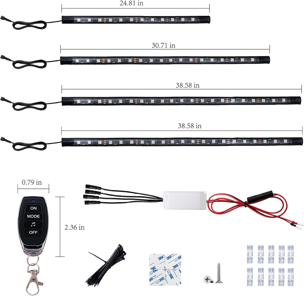 4Pcs Golf Cart Lights underglow Light kit/Accessories Lighting/Wheel Lights/l...