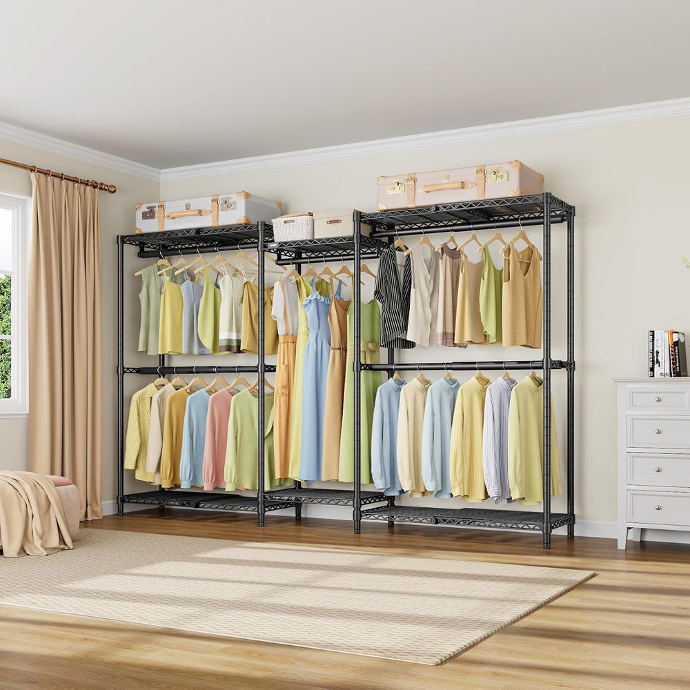 VIPEK X3 Basic Expandable Closet System, Heavy Duty Freestanding Open Wardrob...