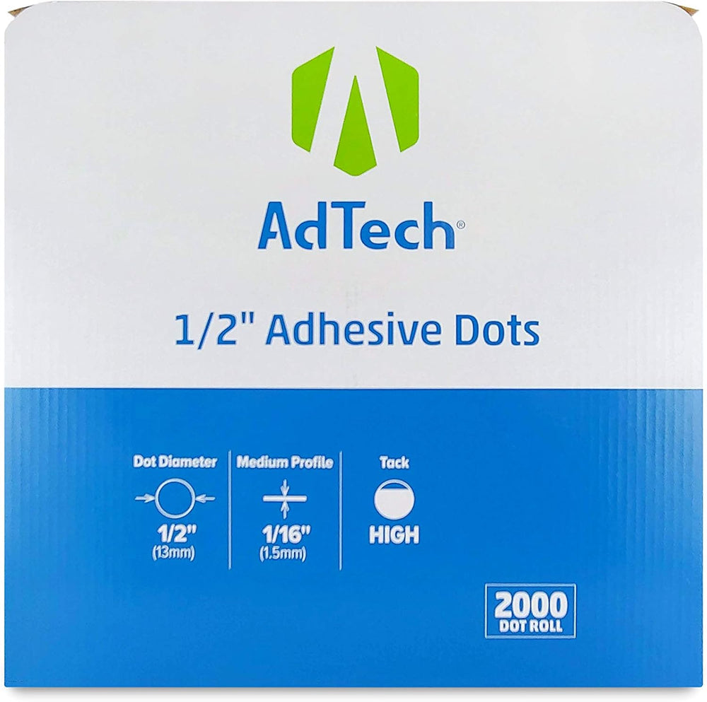AdTech Double Sided Adhesive Dots - Pressure Sensitive, Double-Sided Tape Alt...