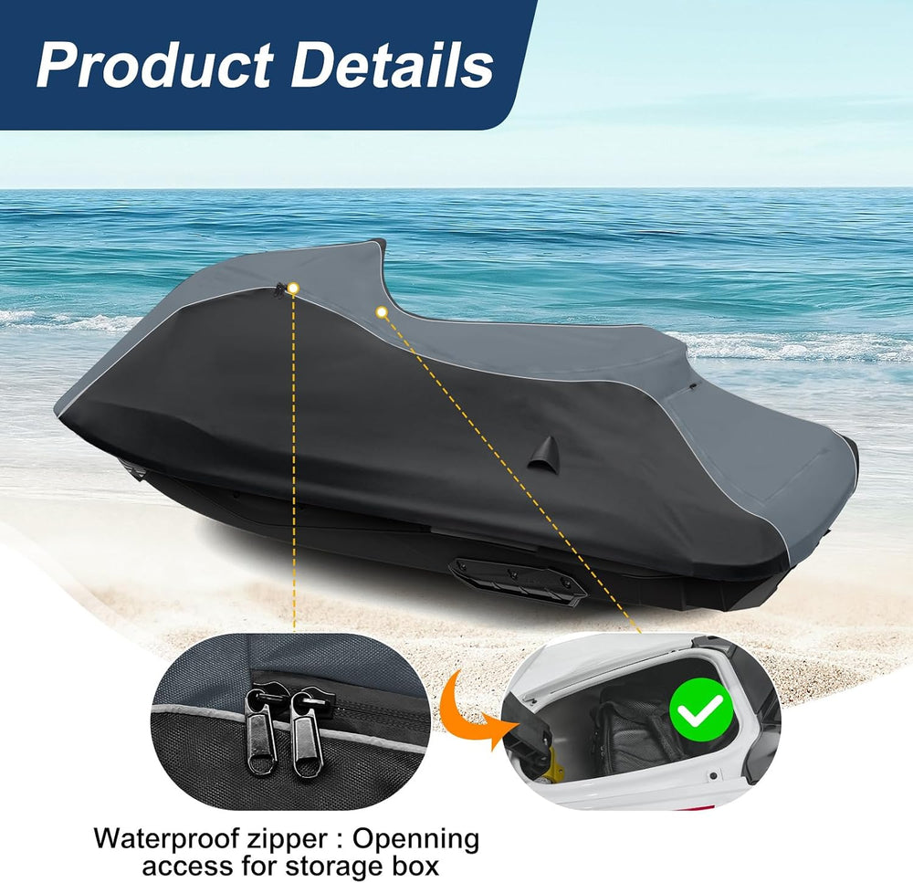 QUNSUNUS Jet Ski Cover for Sea Doo Spark 3up/Trixx 3up 2014-2025, Waterproof ...
