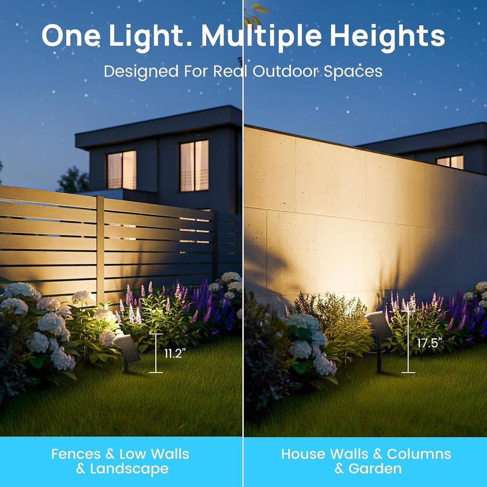 Consciot Solar Spot Lights Outdoor, Halloween Lights, 170ยฐ Wide Beam