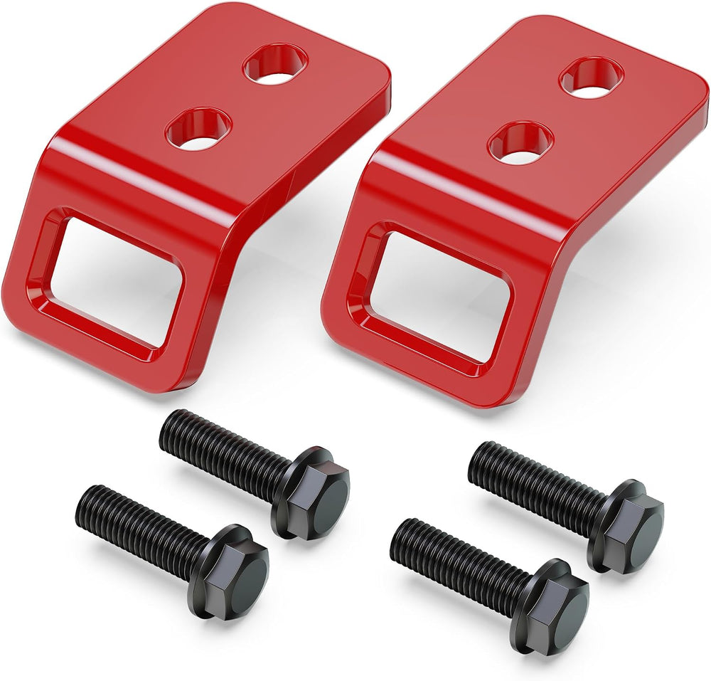 RENO 2024-2026 Tacoma Front Tow Hooks Truck Recovery Point (Red, 2 pcs) | 304...