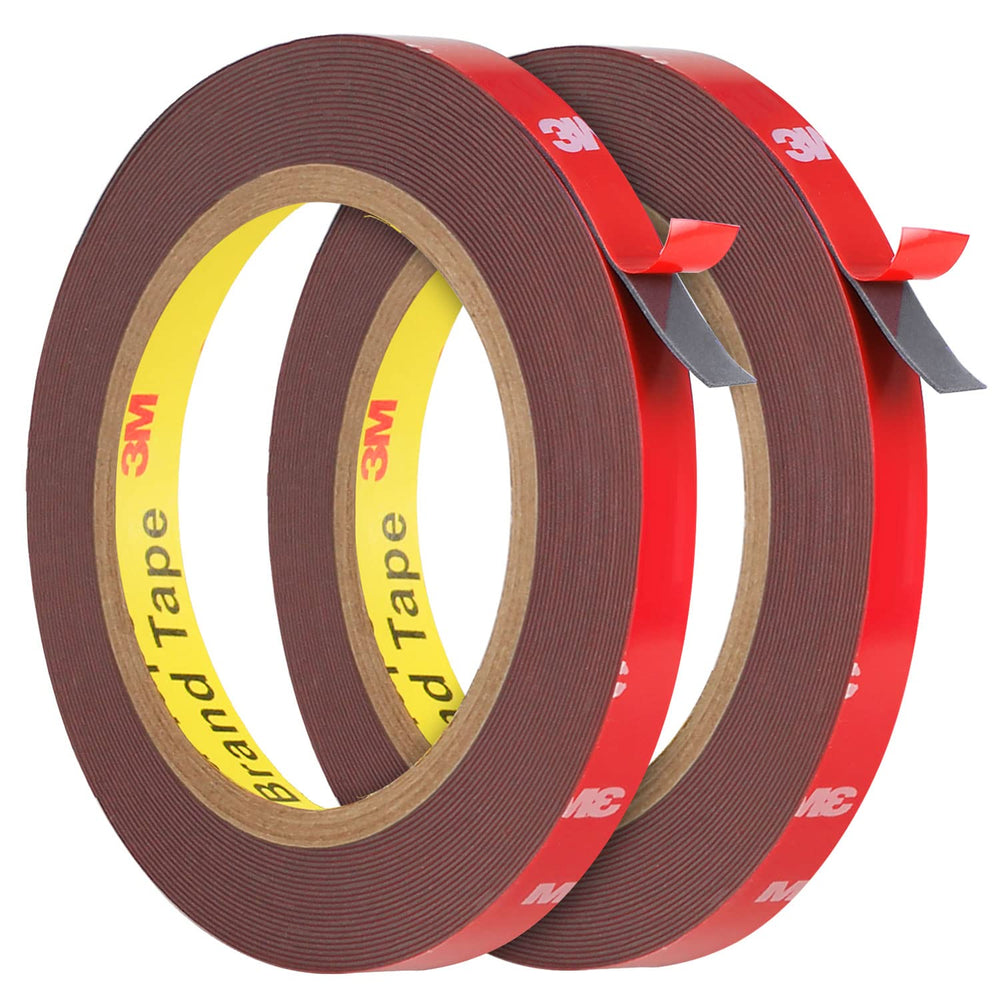 Double Sided Tape Heavy Duty, Super Strong Adhesive, 33ft x 0.4in, 2 Pack