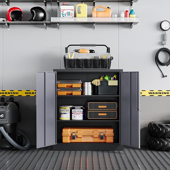 Yizosh Metal Garage Storage Cabinet