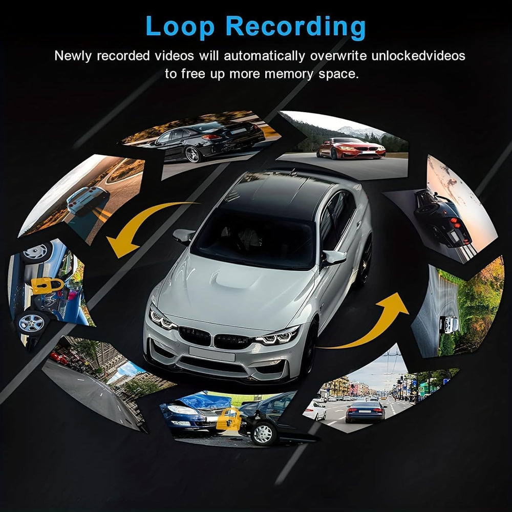 Dashcam Front and Inside,Car Camera Dash Cam for Cars,Driving Recorder with I...