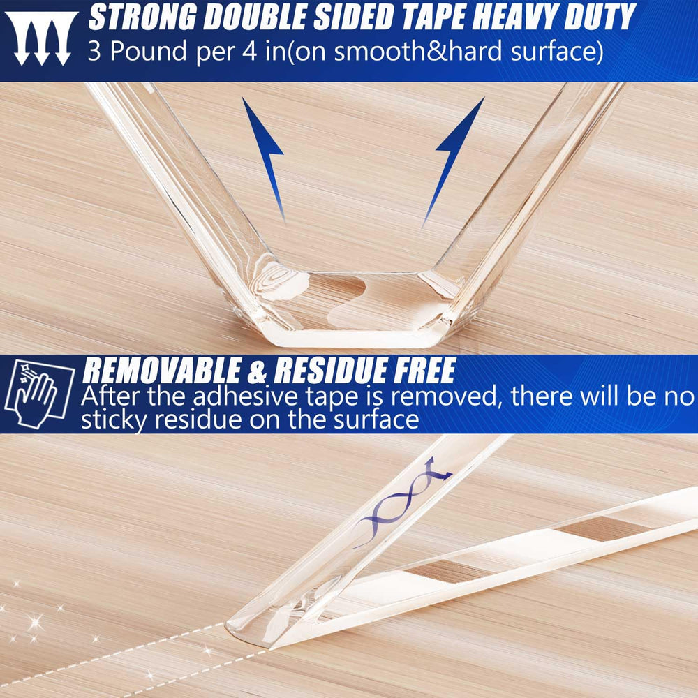 ZMUAXUAN 10 Rolls-9.85 FT Double Sided Mounting Tape Heavy Duty Removable,Cle...