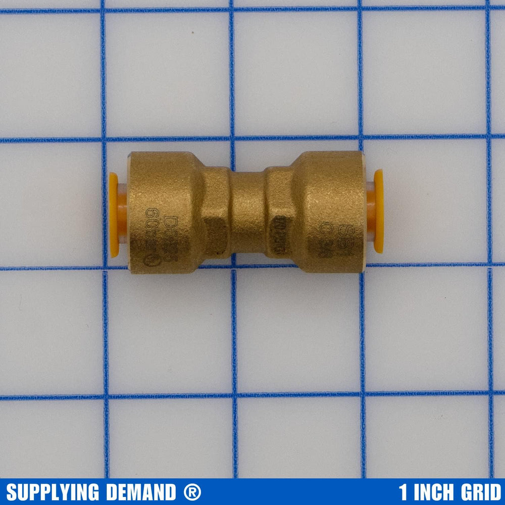 Supplying Demand SB1 3/8 Inch Quick Connect HVAC Brass Coupler Fitting