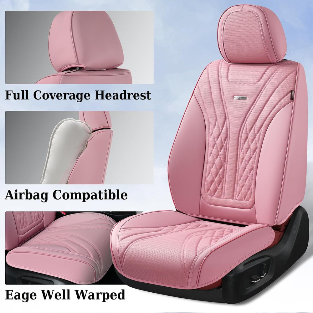 Coverado Car Seat Covers Full Set, Automotive Front and Rear Seat Covers with...
