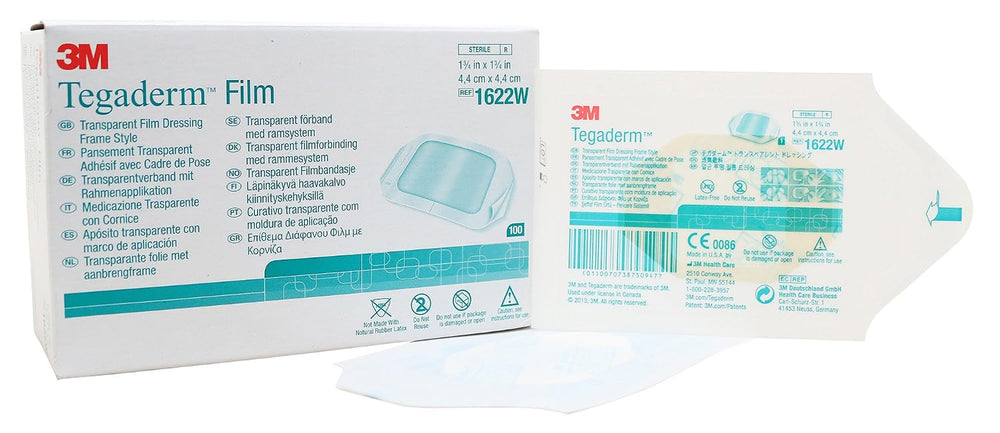 3M 7779329 PT# 1622W Dressing Tegaderm Sacral 1-3/4x1-3/4" Film Adhesive...