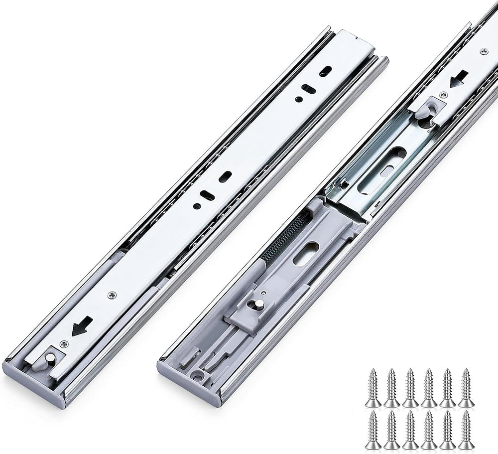 10 Pairs Soft Close Drawer Slides 20 Inches Heavy Duty Side Mount Metal Ball ...