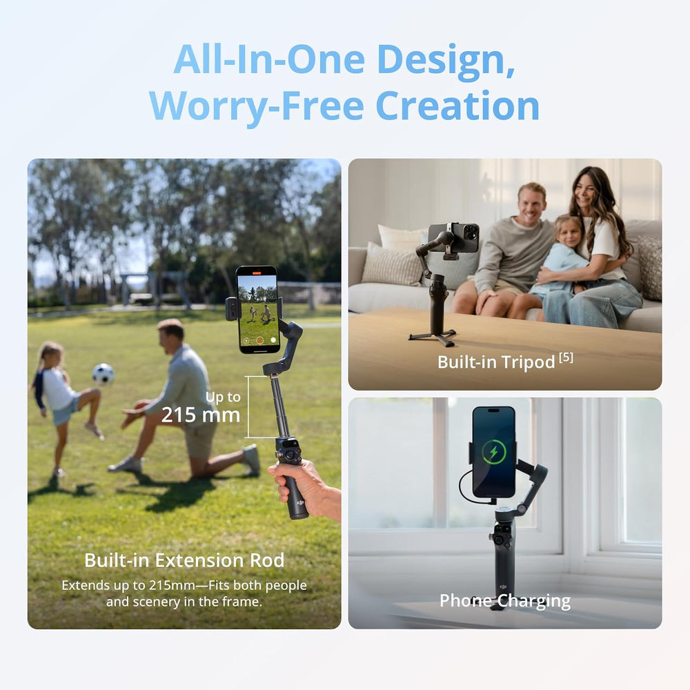 DJI Osmo Mobile 8 Gimbal Stabilizer for Phone, 3-Axis Stabilization