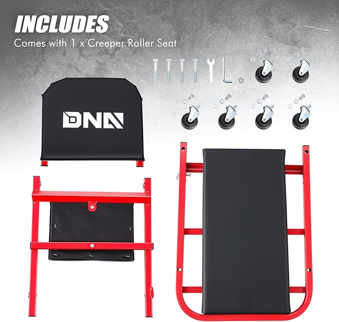 DNA MOTORING TOOLS-00186 40 Inches 2 IN 1 Rolling Folding Car Creeper/Seat (...