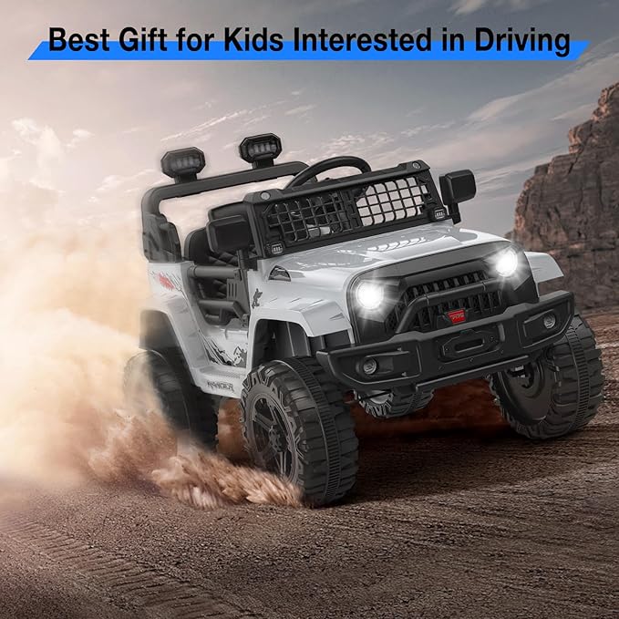 12V Kids Electric Ride On Truck Car w/Parent Remote Control, Spring Suspension