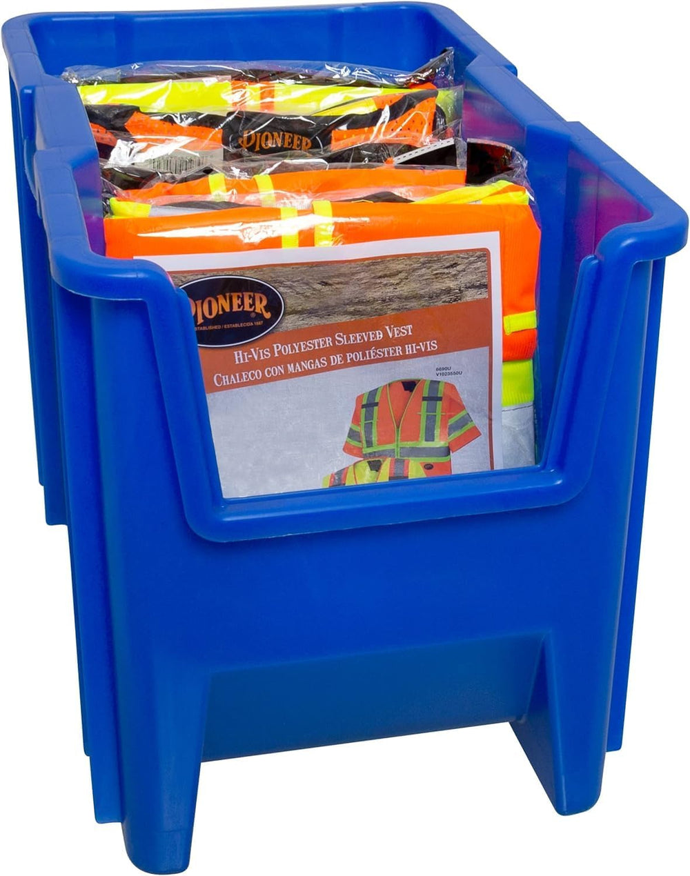 Akro-Mils 13014 Stack-N-Store Heavy Duty Stackable Open Front Plastic Storage...