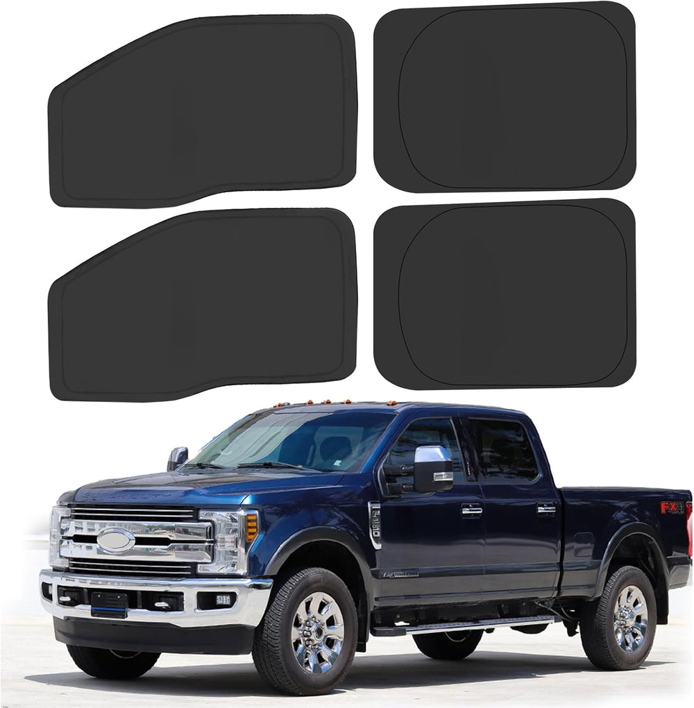 Side Window Sun Shade for 2017-2022 Fo-rd F250 F350 Super Duty, Super Crew Ca...