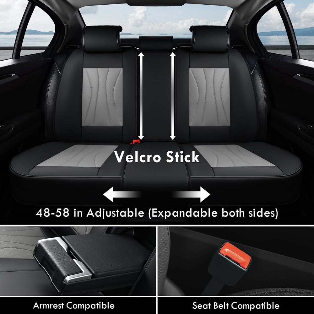 Coverado Car Seat Covers, 5 Seat Front and Back Seat Covers, Waterproof Seat ...