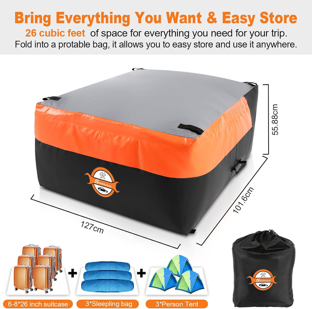Sailnovo Truck Bed Cargo Bag, 26 Cubic ft Waterproof Cargo Bag for Truck Bed,...