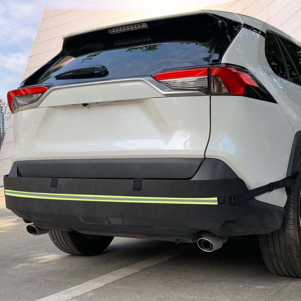 Rear Bumper Protector for Cars, Car Bumper Guard with Long Safety Reflector