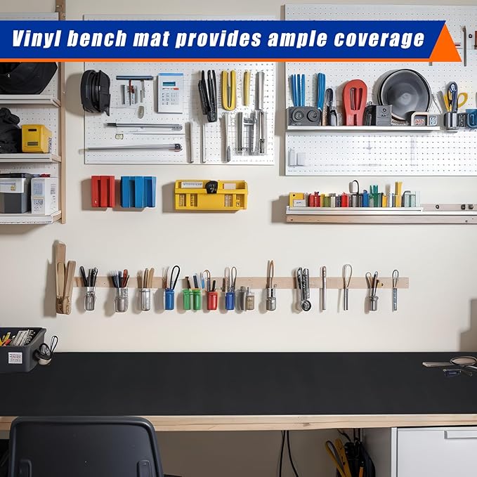 Vesici 1 Roll 23.5 x 200 Inch Work Bench Mat Self Adhesive Resistant PU Floor