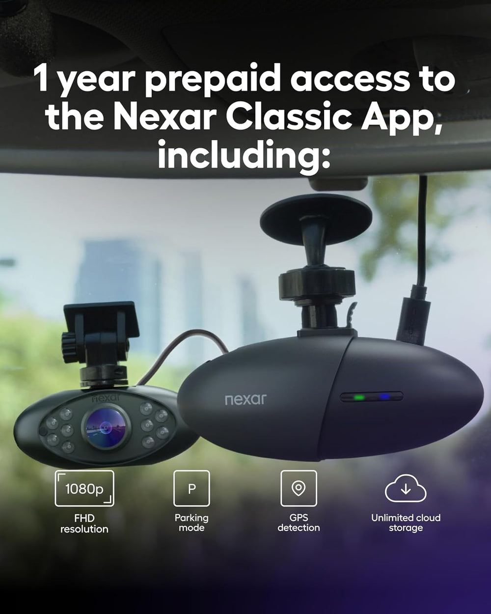 Pro Dual Dash Cam 1080p FHD Front and Interior Cameras AI Crash Detection 24H...
