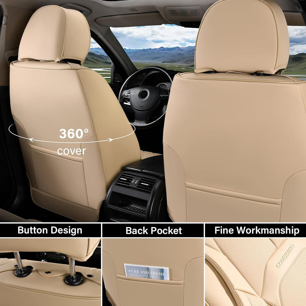 Coverado Seat Covers, Leather Seat Covers Front Seat, Luxury Car Seat Covers ...