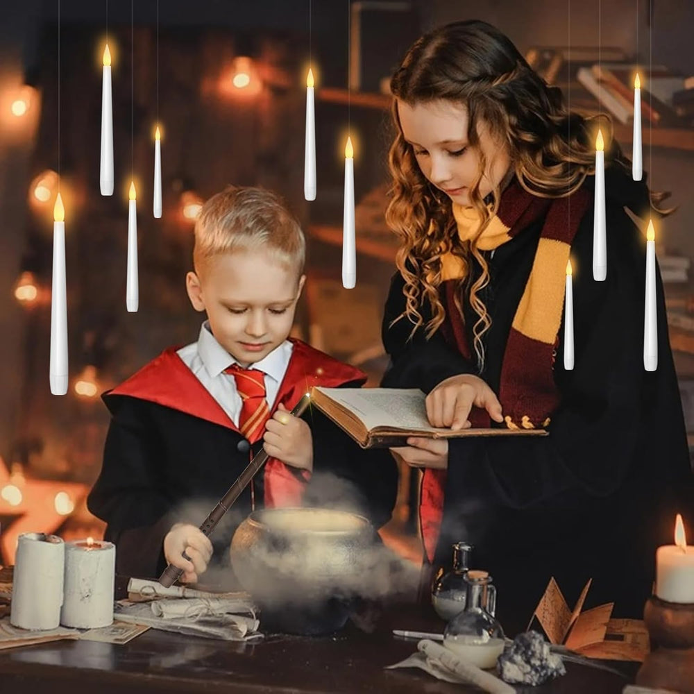 kakoya Flameless Floating Candles with Wand๏ผ20 Pcs Magic LED Hanging Taper Ca...