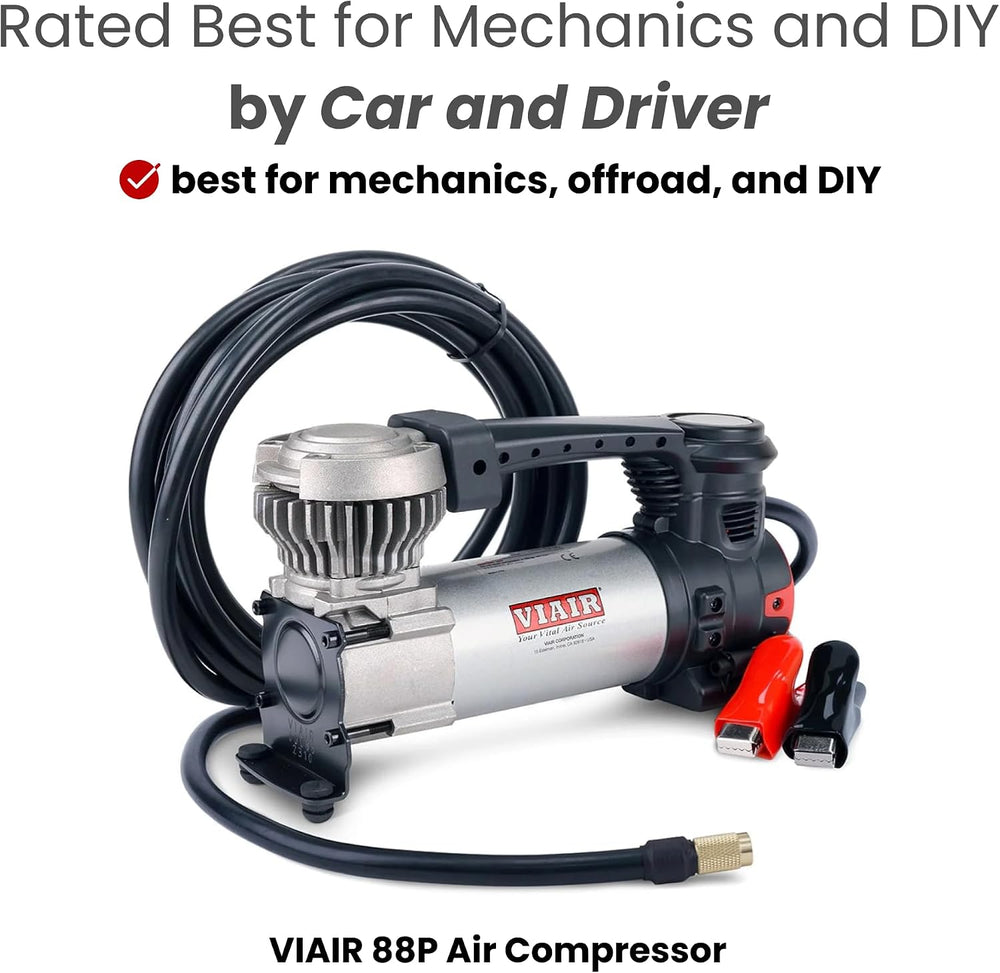 VIAIR EVC88P Digital 12V Tire Inflator, 120 PSI with Auto Shut Off for Cars