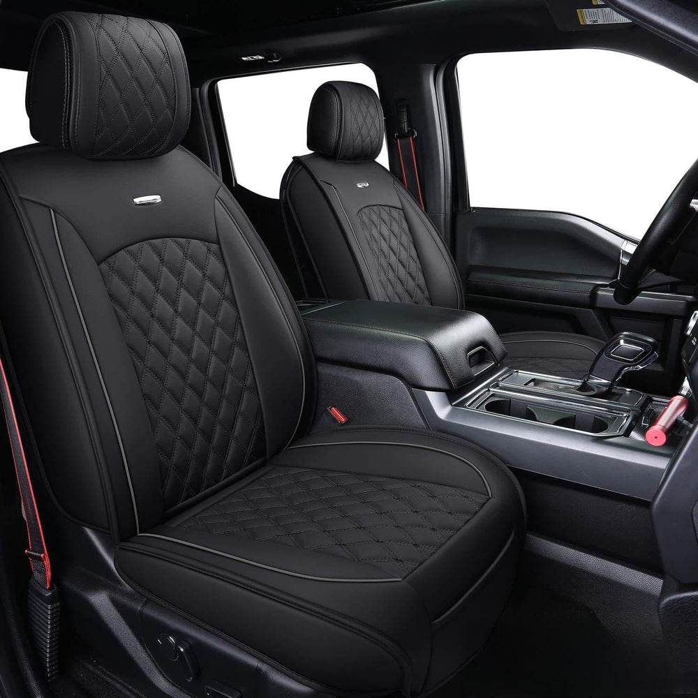 Aierxuan Car Seat Covers for Ford F150 F250 F350 F450 Truck (Black)