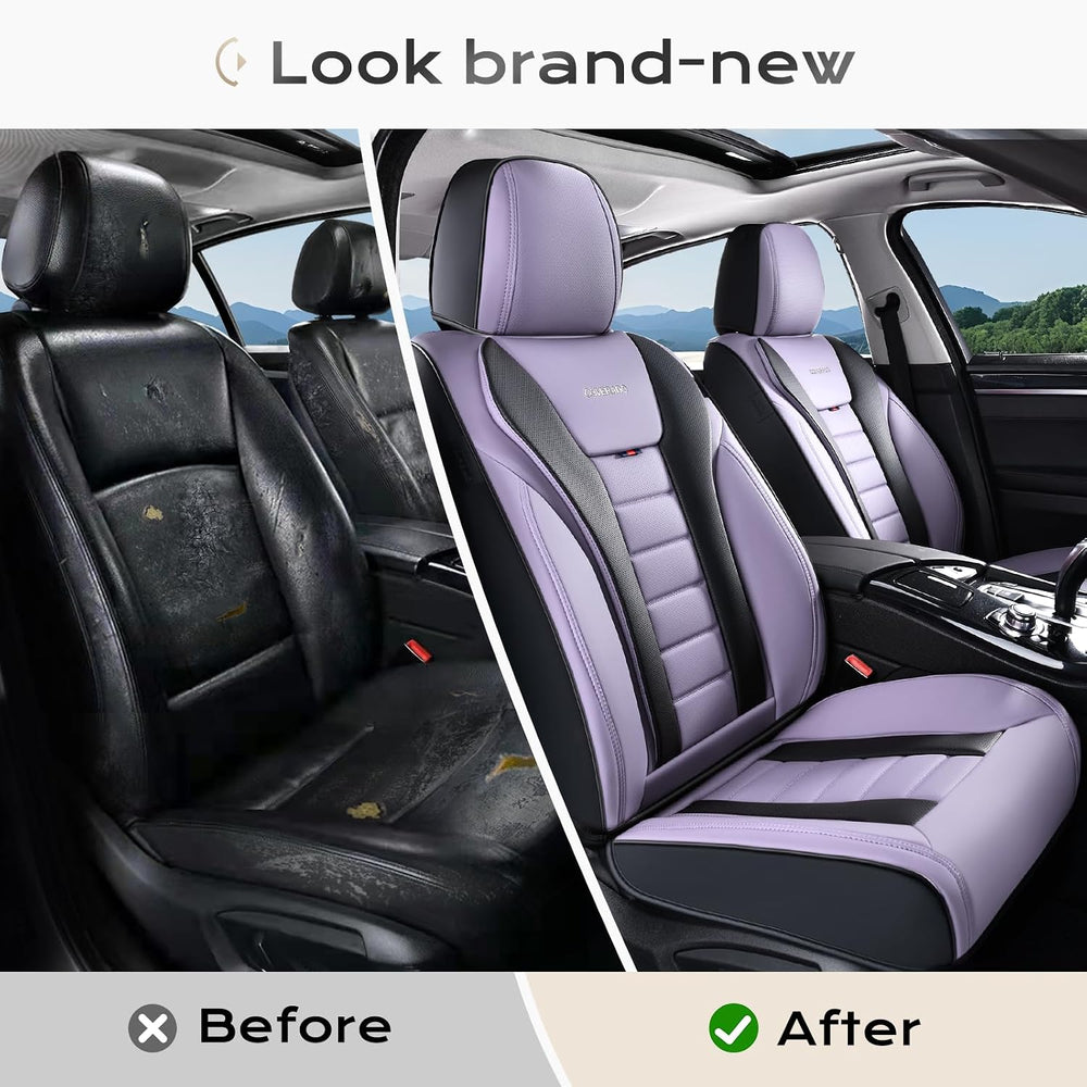 Coverado Car Seat Covers Full Set, Seat Covers for Cars, Front Seat Covers an...