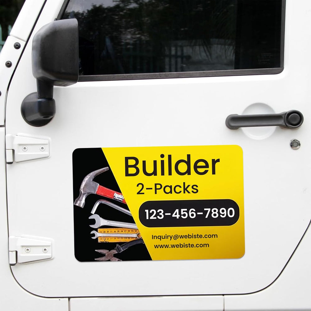 Custom Car Magnet Signs for Businesses 2 pk