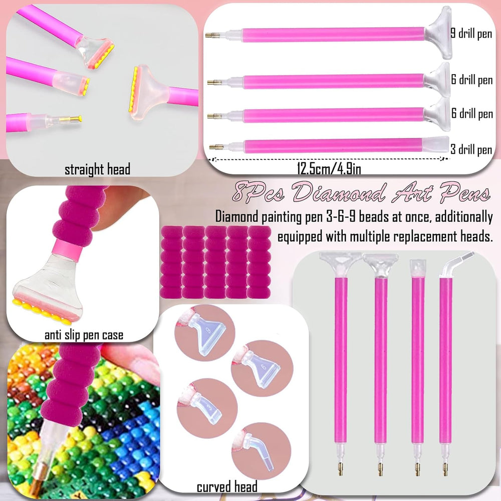 NLXCXUCY 158Pcs Diamond Art Accessories Kit
