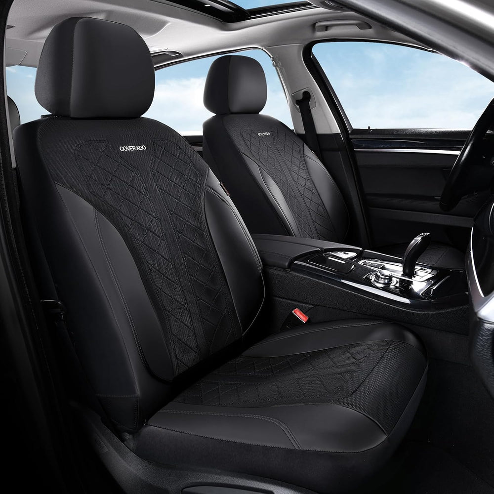 Coverado Car Seat Covers 5 Seats, Seat Covers Full Set, Mesh Breathable Seat ...