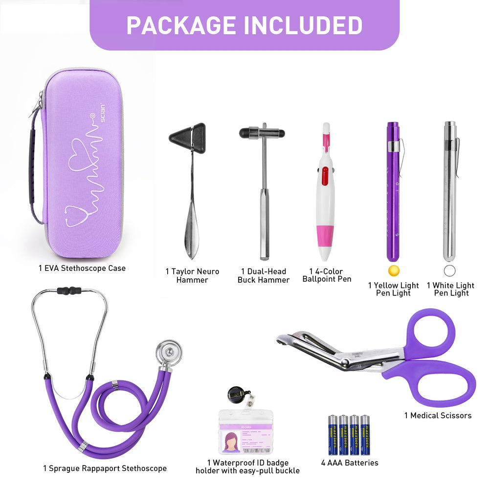 Scian 13 Pcs Stethoscope Case Kits, Supplies Inclued, Perfect Nurse Gift Stet...