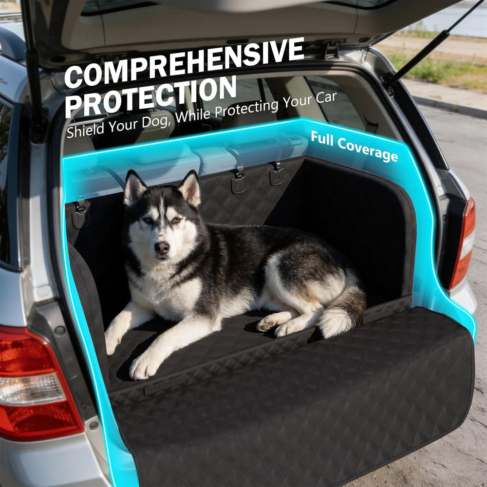 Pecute SUV Cargo Liner for Dogs, Water Resistan Pet Trunk Cover with Soft Cus...