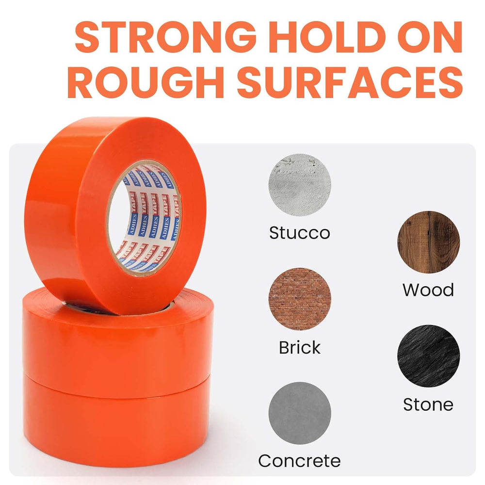 ADHES Stucco Tape, 2 Inch x 60 Yards x 6 Rolls